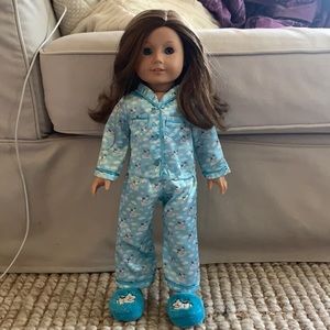 Coconut silk PJ set American girl